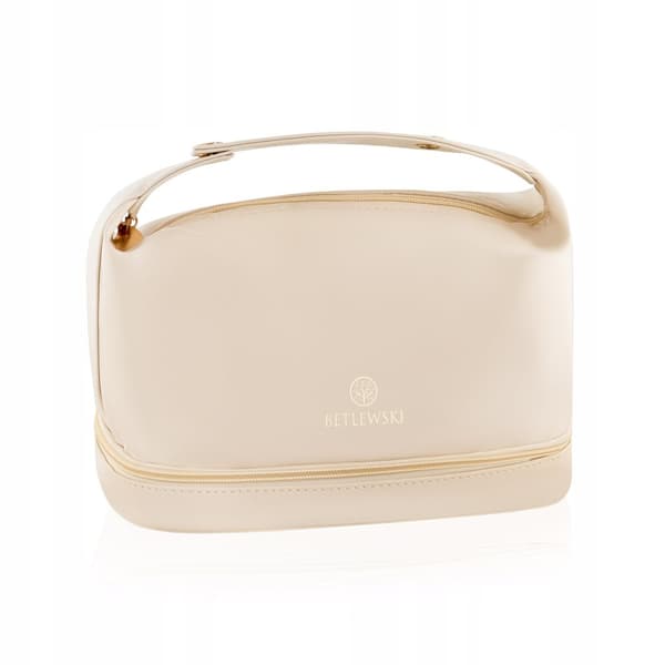 BKP-09 BEIGE Kosmetiikkalaukku kahvalla MELLOW