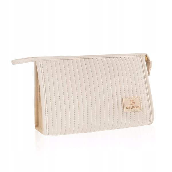 BKP-15 BEIGE Mellem dame kosmetikpung STELLA