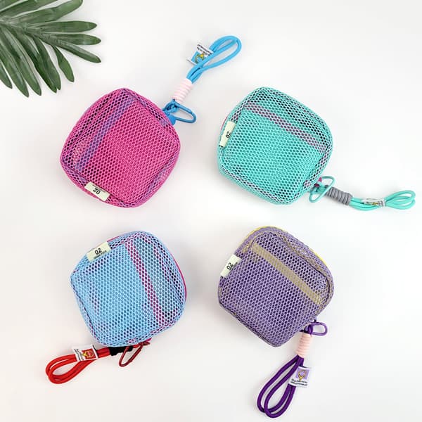 INF Tyylikäs japanilaistyylinen riippuva kosmetiikkalaukku Violetti