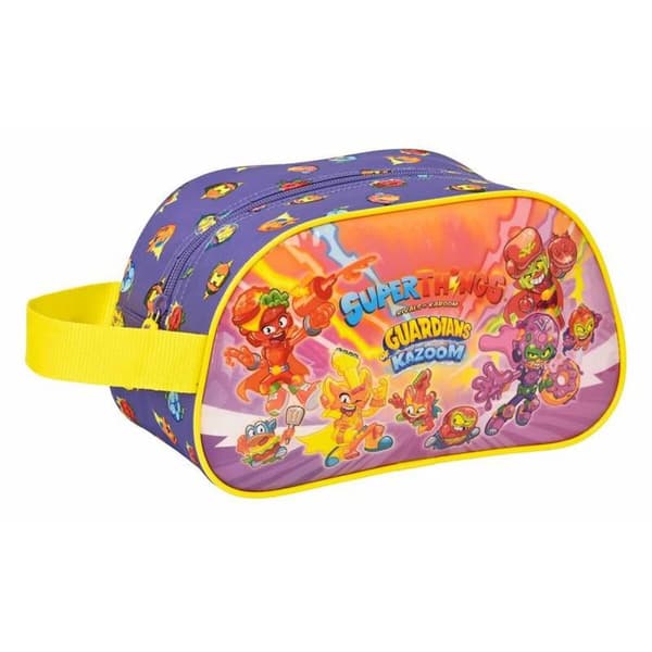 Skoletoilettaske SuperThings Guardians of Kazoom Lilla 26 x 15 x 12 cm