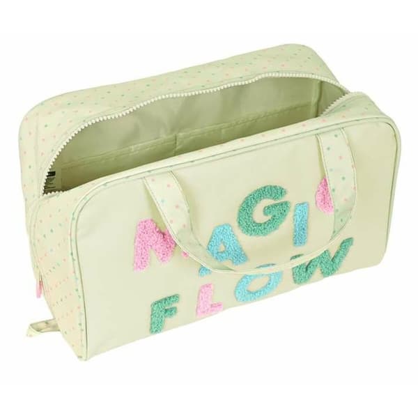 Skoletoalettveske Glow Lab Magic flow Beige 31 x 14 x 19 cm