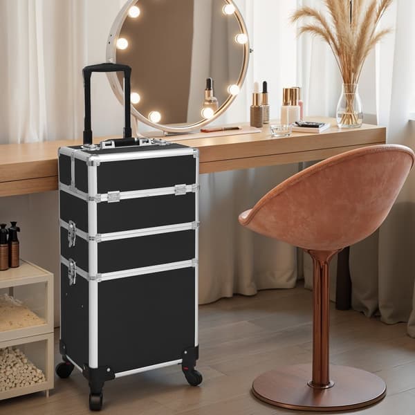 Makeup-etui, SONGMICS JHZ01B, 35x25x69.8 cm, Sort
