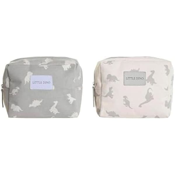 Toalettväska för resor - DKD HEMINNREDNING - Dinosaurie - Polycotton - 15 x 6 x 12 cm - 2 enheter