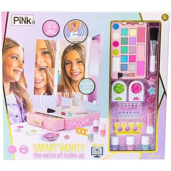 Interaktiv spegel - NICE GROUP - Pink It Smart Vanity - LED - 4 speglar - 25 stilkort
