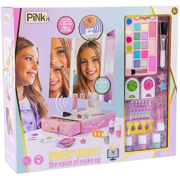 Interaktiv spegel - NICE GROUP - Pink It Smart Vanity - LED - 4 speglar - 25 stilkort