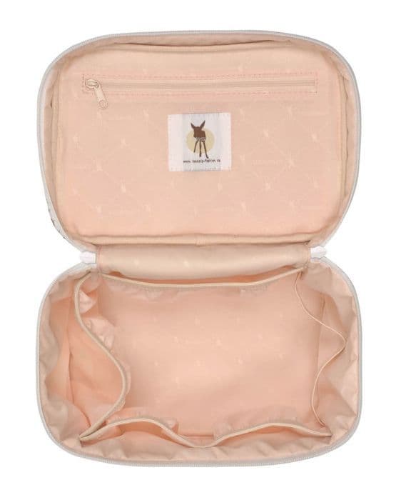 Necessär - Lässig - Casual Nursery Caddy To Go Bag - Vit - 22x18x15cm - Dragkedja