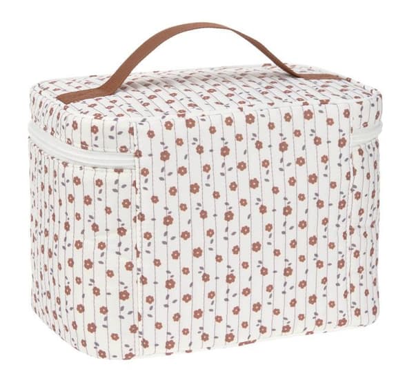 Necessär - Lässig - Casual Nursery Caddy To Go Bag - Vit - 22x18x15cm - Dragkedja