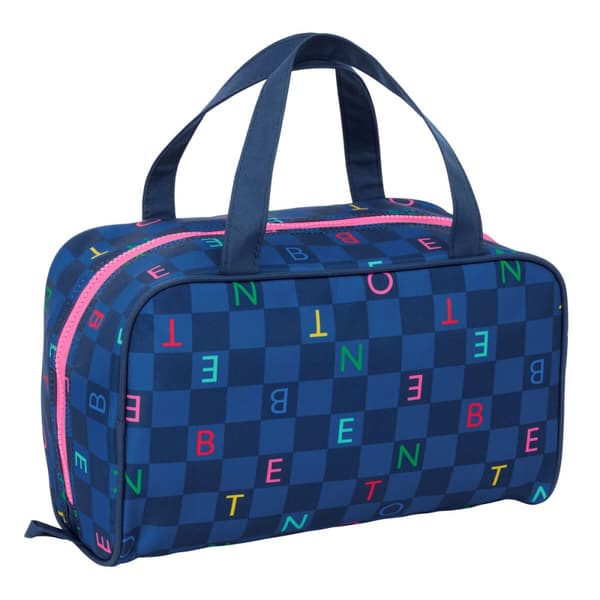 Resenecessär Benetton Damero Marinblå 31 x 14 x 19 cm