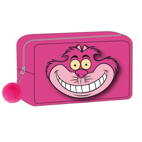 Toalettväska - Cerda - Alice i Underlandet - Rosa - Mjuk - Dragkedja
