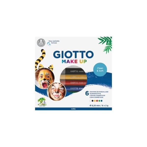 Set med 6 "Giotto" sminkpennor
