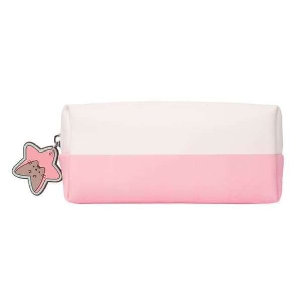 Sminkväska - Pusheen - 19 x 9 cm - Polyester - Rosa/Vit - Flicka