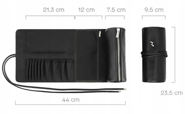 Sminkborste Roll n Go Tube Bag Happy Makeup