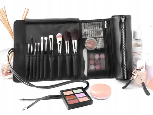 Sminkborste Roll n Go Tube Bag Happy Makeup