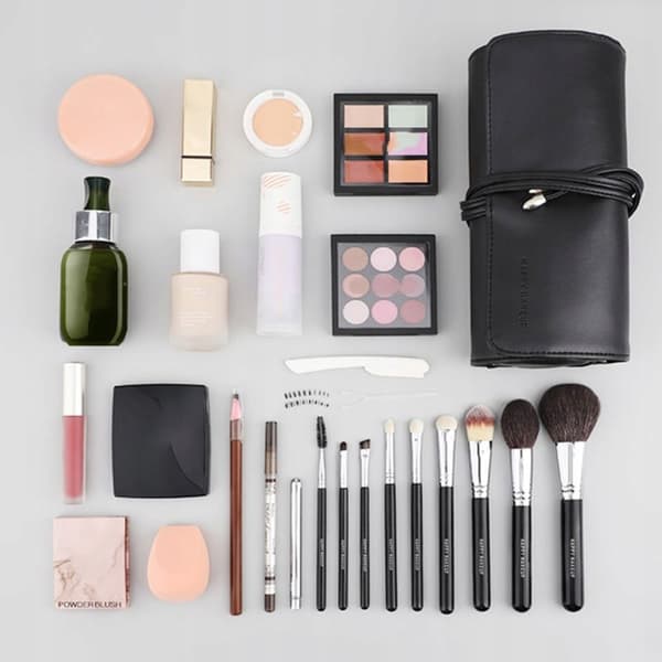 Sminkborste Roll n Go Tube Bag Happy Makeup