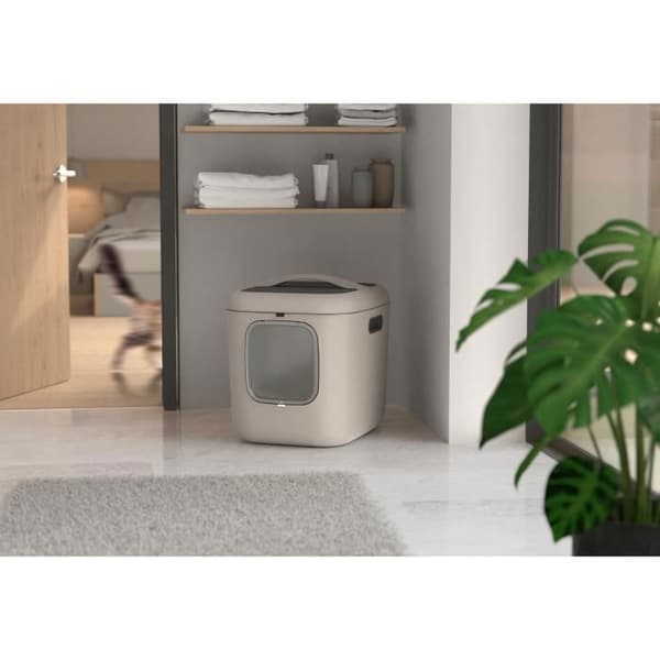 Toalettstol - ROTHO - BIALA XL - Cappuccino - Mått: 61,4x49,9x57,6 mm