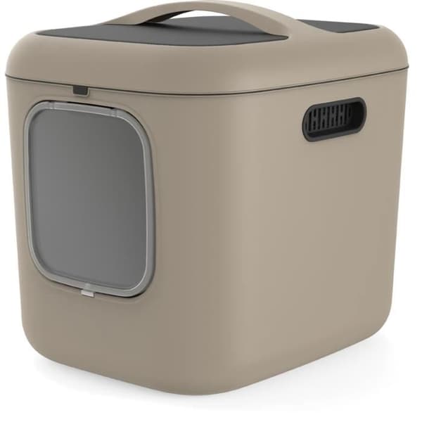 Toalettstol - ROTHO - BIALA XL - Cappuccino - Mått: 61,4x49,9x57,6 mm