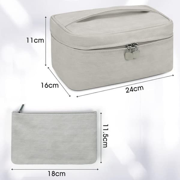 Moorle 2-in-1 matkameikkilaukku / hygienialaukku / hygienialaukku kahvalla, vedenpitävä