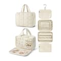Miniatyrbild 2 av 6: Lollanda Sminkväska / Necessär / Toalettväska - Makeup Bag för Damer - Hängbar Reseorganizer med Smyckesfack