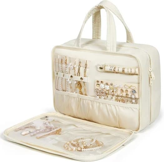 Lollanda Sminkväska / Necessär / Toalettväska - Makeup Bag för Damer - Hängbar Reseorganizer med Smyckesfack