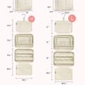 Miniatyrbild 5 av 6: Lollanda Sminkväska / Necessär / Toalettväska - Makeup Bag för Damer - Hängbar Reseorganizer med Smyckesfack