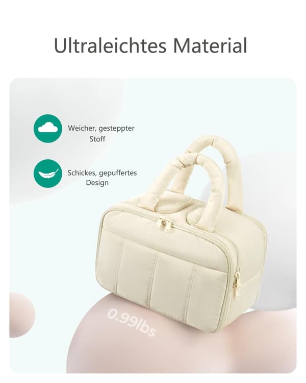 Lollanda Travel -hygienialaukku, tilava, vedenpitävä, käytännöllinen, tyylikäs, kahvoilla, matkoille, kuntosalille ja kotiin, miehille ja naisille