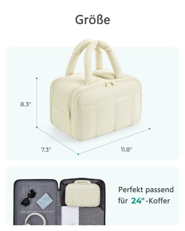 Lollanda Travel -hygienialaukku, tilava, vedenpitävä, käytännöllinen, tyylikäs, kahvoilla, matkoille, kuntosalille ja kotiin, miehille ja naisille