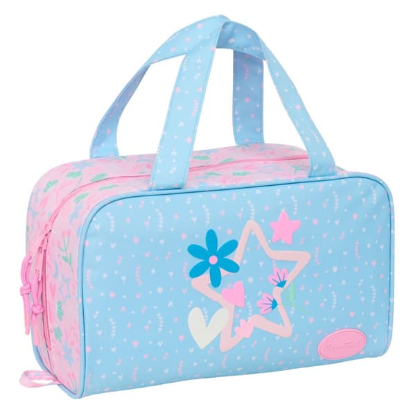 Rejsetoilettaske BlackFit8 Smile Pink Lyseblå 31 x 14 x 19 cm