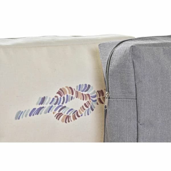 Necessär DKD Home Decor Grå Vit Havsblå (30 x 10 x 20 cm) (2 antal)