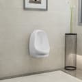 Miniatyrbilde 3 av 7: vidaXL Vegghengt urinal med spyleventil keramisk hvit