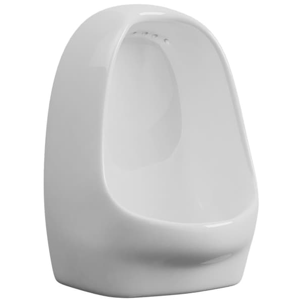 vidaXL Vegghengt urinal med spyleventil keramisk hvit