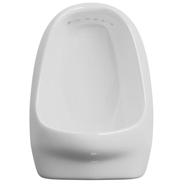 vidaXL Vegghengt urinal med spyleventil keramisk hvit