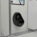 Miniatyrbilde 3 av 7: vidaXL Vegghengt urinal med spyleventil keramisk svart