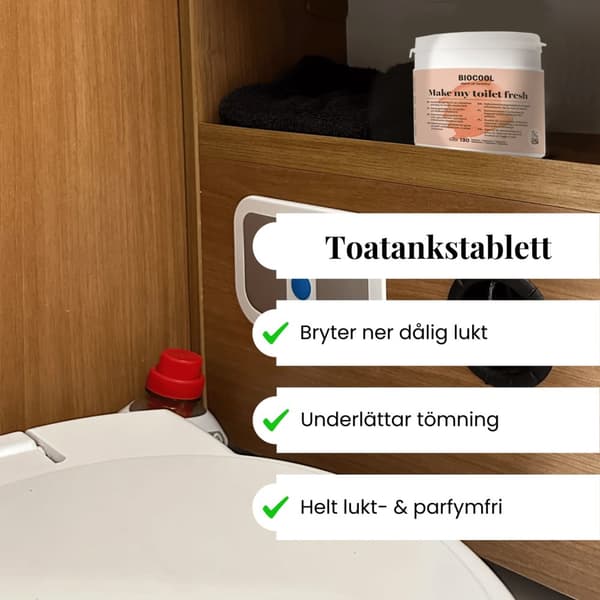 Saneringstabletter BioCool Make My Toilet Fresh, 130 tabletter
