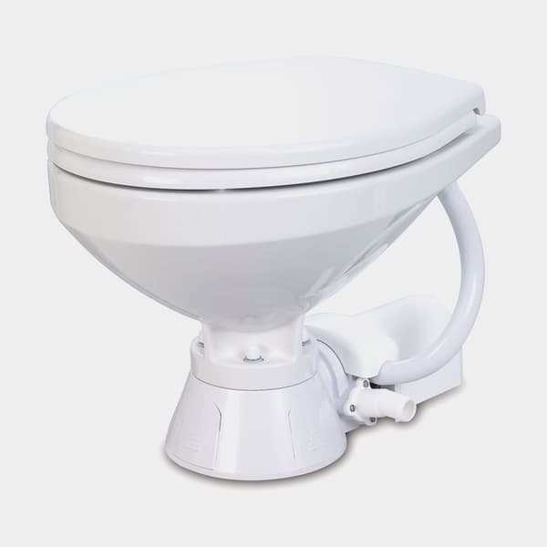 Elektrisk båttoalett Jabsco Comfort SoftClose, 12 V, för sjövattenfyllning + pump