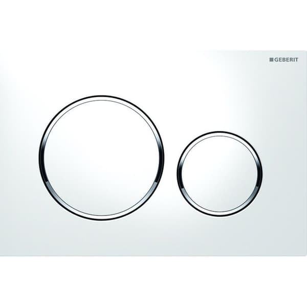 WC dubbelspolplatta DUOFIX SIGMA 20 vit/krom - GEBERIT - 115.882.KJ.1