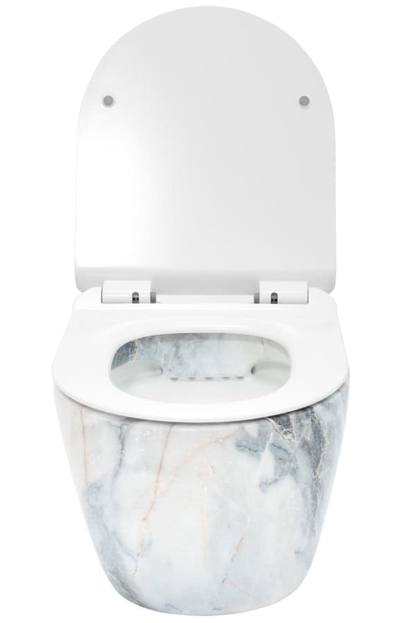 SEINÄLLE RIPUSTETTAVA WC-KULHO CARLOS SLIM MARGELLESS GRANITE KIILTÄVÄ