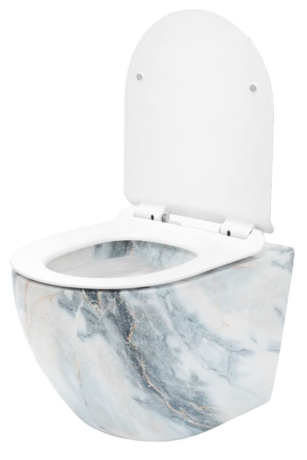 SEINÄLLE RIPUSTETTAVA WC-KULHO CARLOS SLIM MARGELLESS GRANITE KIILTÄVÄ