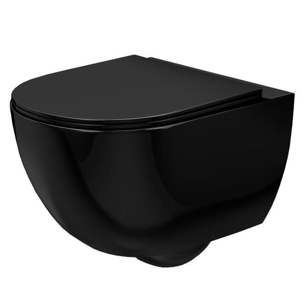 SALE CARLO MINI NAUHATON TASAINEN WC-KULHO MUSTA