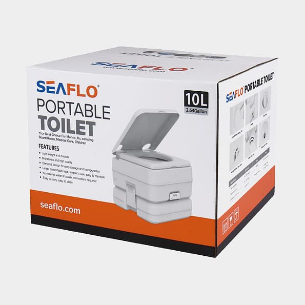 Portabel toalett / kemtoalett SEAFLO Portable Toilet, 10 liter
