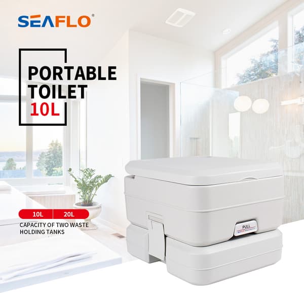 Portabel toalett / kemtoalett SEAFLO Portable Toilet, 10 liter