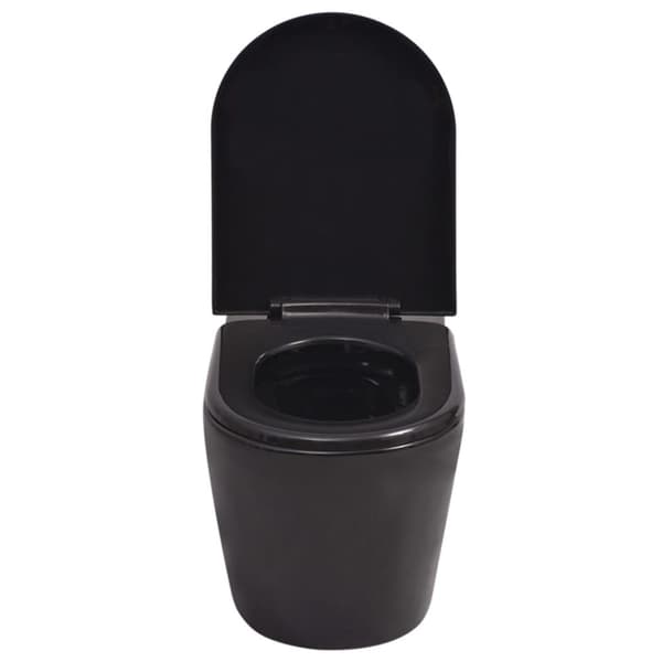 Seinään kiinnitettävä WC piilotettu säiliö keraaminen musta