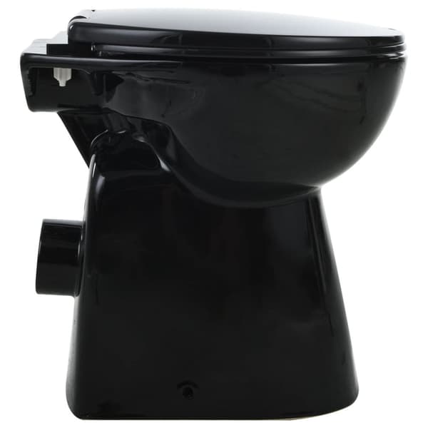 højt toilet uden kant soft close 7 cm højere keramik sort