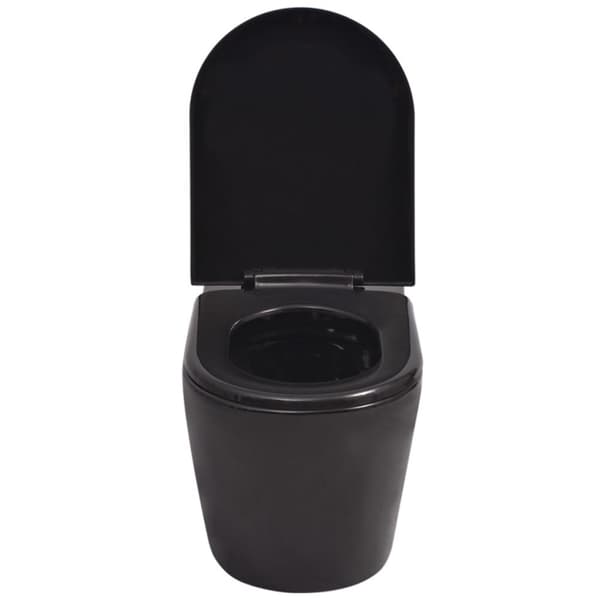 Seinäkiinnitettävä WC Keraaminen Musta