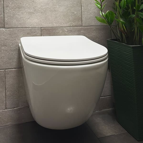 Seinä-WC Carlo Mini Flat N Tornado Rimless
