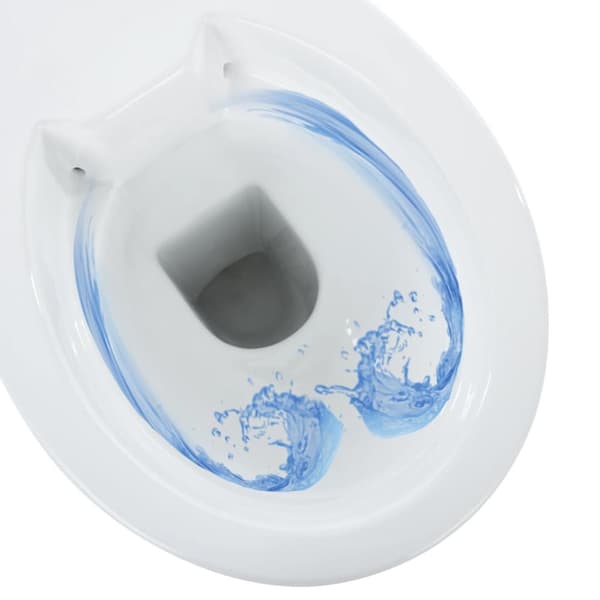 vidaXL højt toilet uden kant soft close 7 cm højere keramik hvid -  Toiletter