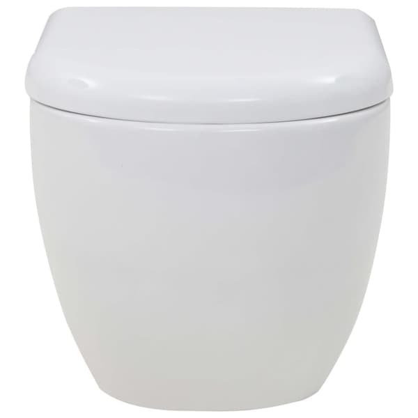 vidaXL Seinään kiinnitettävä WC piilotettu korkea säiliö keraaminen -  WC:t