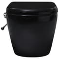Pikkukuva 7 / 11: vidaXL WC-istuin suorahuuhtelulla piilotettu säiliö musta keramiikka -  WC:t