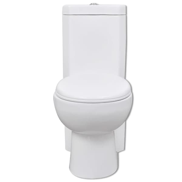 The Living Store keramisk hjørnetoilet hvid -  Toiletter