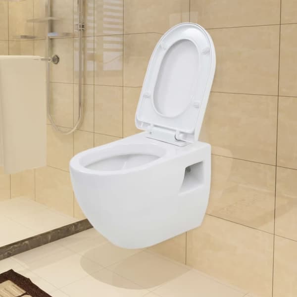 The Living Store væghængt toilet med skjult cisterne keramik hvid -  Toiletter