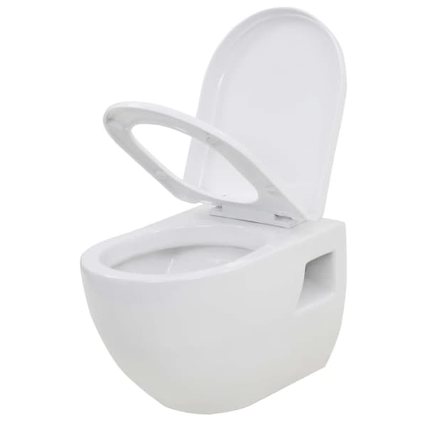 The Living Store væghængt toilet med skjult cisterne keramik hvid -  Toiletter
